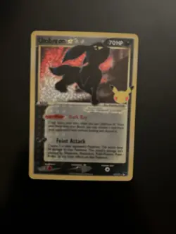 Pokemon Umbreon Star Celebrations Holo 17/17 70 HP Classic English Card - Image 1