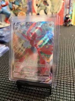 Pokemon TCG Scizor VMAX Darkness Ablaze Holo Ultra Rare Card 119/189 - Image 1