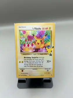 Pokemon TCG Birthday Pikachu #24 Celebrations 25th Anniversary Card Promo - Image 1