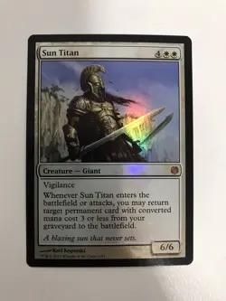 Sun Titan Foil MTG Magic the Gathering Card LP Lightly Played Duel Decks - Image 1