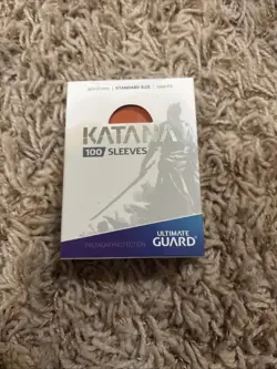 ULTIMATE GUARD KATANA DECK PROTECTOR SLEEVES 100CT ORANGE SEALED NEW - Image 1
