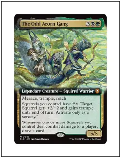 1x The Odd Acorn Gang, Extended Art, Magic the Gathering MTG NM - Image 1