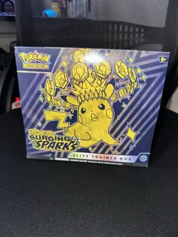 Pokemon TCG Surging Sparks Elite Trainer Box Factory Sealed - Image 1