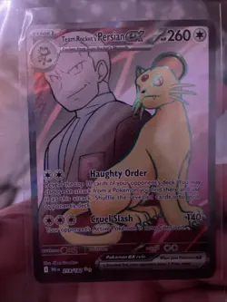 Pokemon TCG Team Rockets Persian EX Full Art 219/182 Destined Rivals Ultra Rare - Image 1