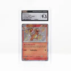 Pokemon Charmeleon Holo #110 Shiny Rare Paldean Fates - CGC 9.5 Mint+ - Image 2