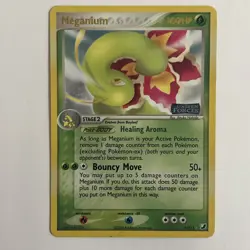 Pokemon TCG Meganium EX Unseen Forces 9/115 Stamped Holo Rare 2005 MP Single! - Image 1