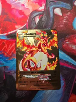 Pokemon Charizard DX HP500 Gold Metal 52/100 Max Wildfire - Image 2