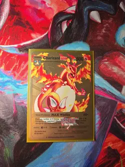 Pokemon Charizard DX HP500 Gold Metal 52/100 Max Wildfire - Image 5