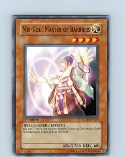 Yu-Gi-Oh Mei-Kou, Master Of Barriers FOTB-EN025 1st Edition Common Card LP-NM - Image 1