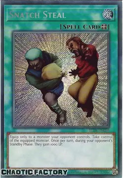 YUGIOH BLTR-EN096 Snatch Steal Secret Rare 1st Edition NM - Image 1