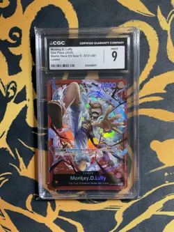 Monkey.D.Luffy (001) ST21-001 Starter Deck EX: Gear 5 CGC - 9 - Image 1