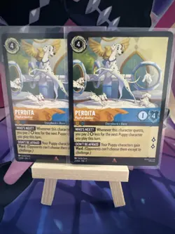 X2 Disney Lorcana TCG Archazias Island Perdita Playful Mother 2/204 Rare - Image 1