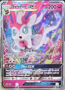 Pokemon Card Sylveon GX 92a/145 Alt Art Promo Guardians Rising 2018 Sun and Moon - Image 5