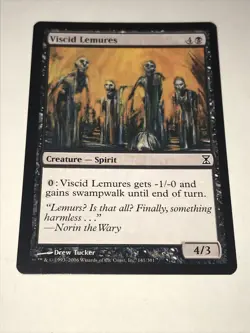 Magic the Gathering Viscid Lemures Card - Image 1
