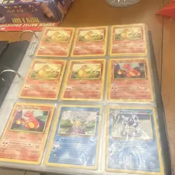 Pokemon TCG Binder Lot Base Set, Base Set 2 Gym Heroes Cards & More - Image 2