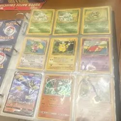 Pokemon TCG Binder Lot Base Set, Base Set 2 Gym Heroes Cards & More - Image 3
