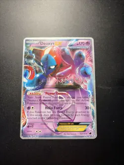 Deoxys EX 53/116 Rare Plasma Freeze Full Art Holo Pokemon Card Pokemon TCG - Image 1