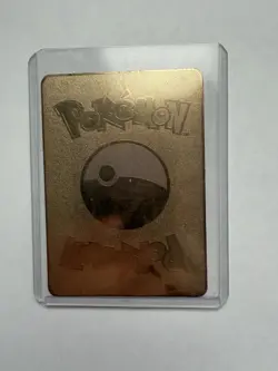 Pokemon Card Base Set Gold Metal Charizard 1st Edition - Image 3