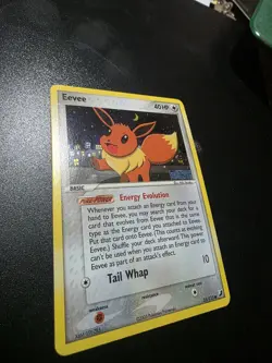 Pokemon Eevee Reverse Holo Card 2005 Unseen Forces Set, Card 55/115 Stamped - Image 1