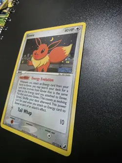 Pokemon Eevee Reverse Holo Card 2005 Unseen Forces Set, Card 55/115 Stamped - Image 2