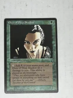Elves of Deep Shadow - Magic: The Dark 1994 mtg Magic the gathering LP - Image 1