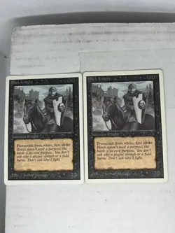 Black Knight x2 - Unlimited Edition - MP -Mtg Magic the Gathering - Image 1