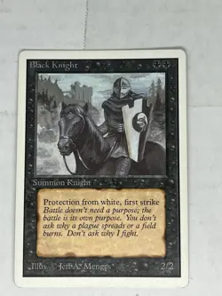 Black Knight x2 - Unlimited Edition - MP -Mtg Magic the Gathering - Image 2