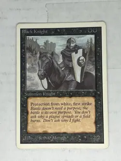 Black Knight x2 - Unlimited Edition - MP -Mtg Magic the Gathering - Image 4