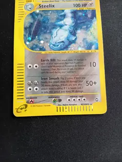 STEELIX HOLO - H23/H32 AQUAPOLIS - WIZARDS - POKEMON CARD ENGLISH - Good - Image 3