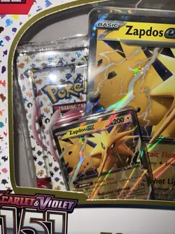 Pokemon TCG Scarlet & Violet 151 Zapdos Ex Collection Brand New Factory Sealed - Image 2