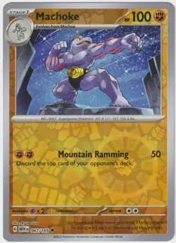 Machoke 067/165 Reverse Holo Scarlet & Violet 151 NM – Pokemon TCG - Image 1