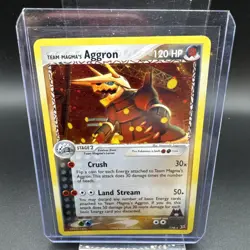 2004 Pokemon Team Magma vs Team Aqua | Team Magma's Aggron | Holo | #7/95 - Image 1