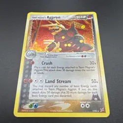 2004 Pokemon Team Magma vs Team Aqua | Team Magma's Aggron | Holo | #7/95 - Image 2