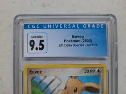 CGC 9.5 Eevee Delta Species 2005 Graded Pokemon GEM MINT 69/113 TCG - Image 2