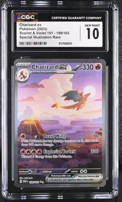 Charizard EX 199/165 Special Illustration Rare Pokemon CGC 10 Gem Mint *025 - Image 1