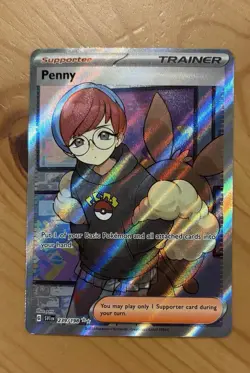 Pokemon TCG Penny 239/198 SV01 Scarlet & Violet Trainer Full Art Holo Ultra Rare - Image 1