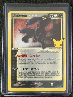 Pokemon: Celebrations - Umbreon Gold Star 17/17 - Image 1