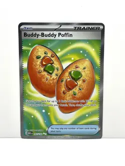 Pokemon TCG Buddy-Buddy Poffin 167/132 Me01: Mega Evolution Full Art Holo NM - Image 1