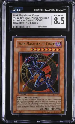 Dark Magician Of Chaos IOC-065 1st Edition Ultra Rare Yugioh CGC 8.5 *008 - Image 1