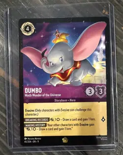 Lorcana Fabled Legendary Dumbo Ninth Wonder of the Universe 45/204 (Regular) - Image 1