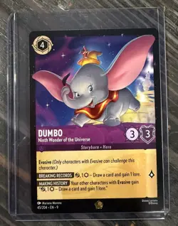 Lorcana Fabled Legendary Dumbo Ninth Wonder of the Universe 45/204 (Regular) - Image 3