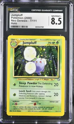 CGC 8.5 Jumpluff 2000 Neo Genesis 7/111 Holo Pokemon Card - Image 1