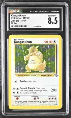 CGC 8.5 Kangaskhan 1999 Jungle 5/64 Holo Pokemon Card - Image 1