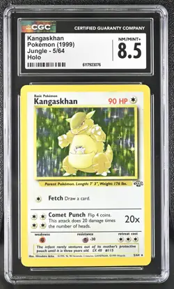 CGC 8.5 Kangaskhan 1999 Jungle 5/64 Holo Pokemon Card - Image 1