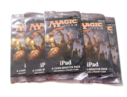5 Magic the Gathering 2014 DOTP iPad 6-Card Booster Pack Sealed - Image 1