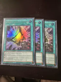 LP Ultra Rare Yu-Gi-Oh Triple Tactics Talent Spell Cards Set of 3 - Image 1
