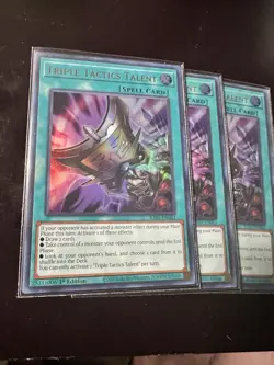 LP Ultra Rare Yu-Gi-Oh Triple Tactics Talent Spell Cards Set of 3 - Image 2
