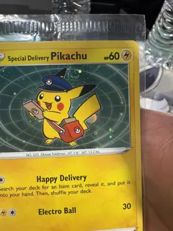 *ACTUALLY SEALED* Special Delivery Pikachu SWSH074 Promo Card (GALAXY SWIRL) - Image 4