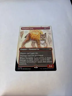 Sunspine Lynx 0292 Borderless Foil, Bloomburrow, MTG Magic New, Unplayed - Image 1