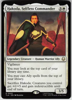 MTG Hakoda, Selfless Commander Normal NM Avatar: The Last Airbender Magic 23 - Image 1